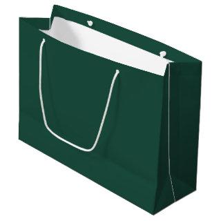 Brunswick Green Solid Color Large Gift Bag