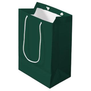 Brunswick Green Solid Color Medium Gift Bag