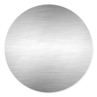 Brushed Metal Look Silver Stickers