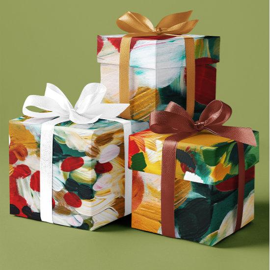 Brushstrokes Festive Abstract Christmas Background  Sheets