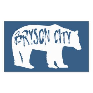 Bryson City North Carolina Bear Rectangular Sticker