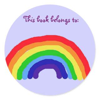 BT- Rainbow 'This book belongs to' stickers
