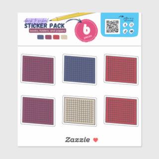 BTS- BOOKS, PAPERS (GRAPH PAPER) STICKER