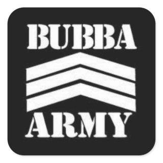 BUBBA ARMY SQUARE STICKER