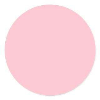 Bubblegum Pink Solid Color Classic Round Sticker