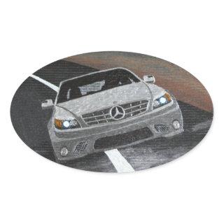 Bubblepacific bumper stickers, Mercedes Oval Sticker