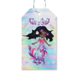 Bubbles & Baby Mermaids Baby Shower Gift Tags