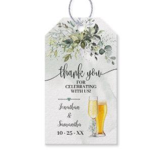 bubbles & brews Eucalyptus succulent favor tag