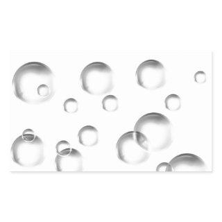 Bubbles in Black and White Rectangular Sticker