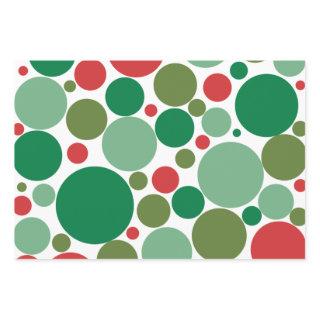 Bubbly Mod Dots Retro Christmas Pattern Red Green  Sheets