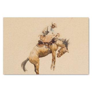 Bucking Bronco by Edward Borein Tissue Paper