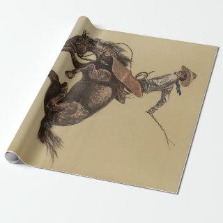 “Bucking Horse” Western Art by Will James