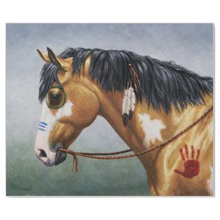 Buckskin Pinto Native American War Horse