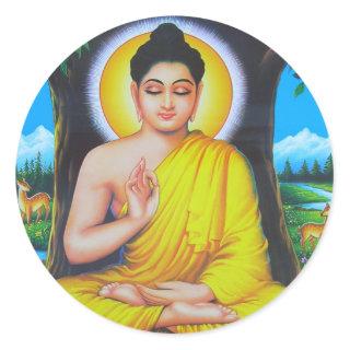 Buddha Classic Round Sticker