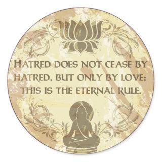 Buddha Eternal Rule Classic Round Sticker