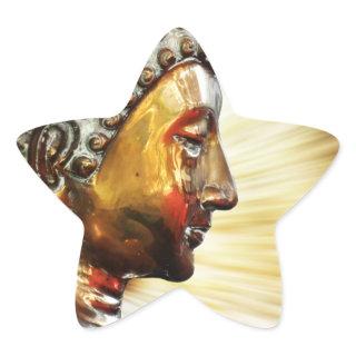 Buddha face stickers