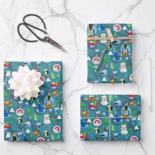 Buddy the Elf and Characters Teal Pattern  Sheets