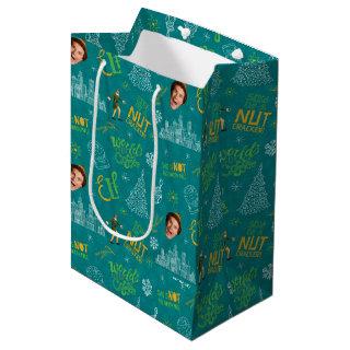 Buddy the Elf Teal Quote Pattern Medium Gift Bag