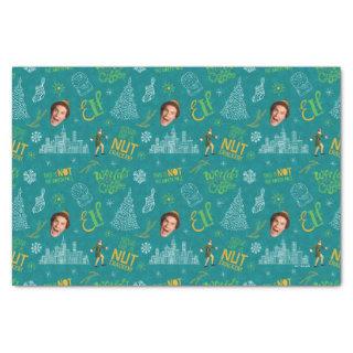 Buddy the Elf Teal Quote Pattern Tissue Paper