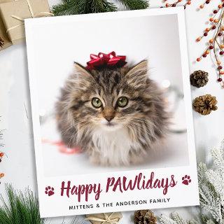 Budget Happy PAWlidays Cat Pet Photo Christmas