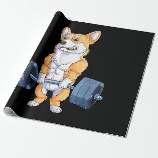 Buff Power Lifting Corgi Bodybuilder