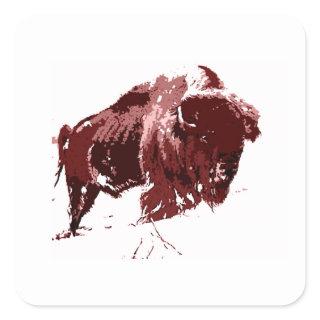 Buffalo - Bison Square Sticker
