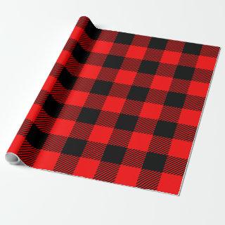 Buffalo Check Red and Black Lumberjack Plaid Decor