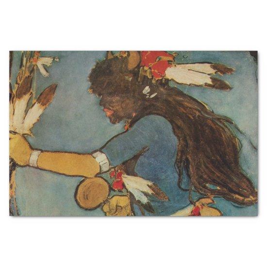“Buffalo Dancer” Western Art by Gerald Cassidy Tissue Paper
