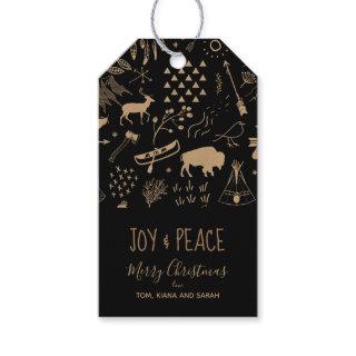 Buffalo Kraft Paper Joy & Peace ID599 Gift Tags