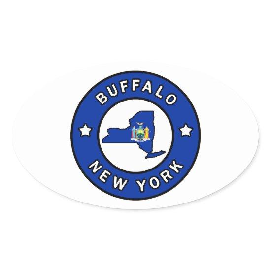 Buffalo New York Oval Sticker