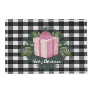 Buffalo Plaid Christmas Gift | Pink Placemat