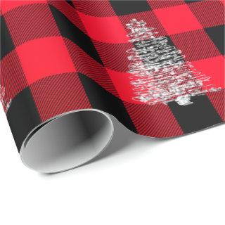 Buffalo Plaid Christmas Holiday Christmas Tree Red