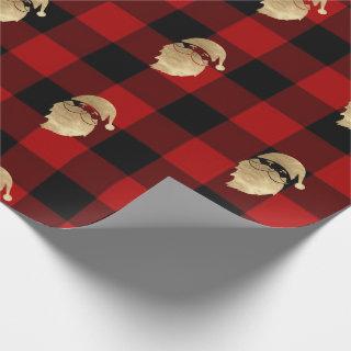 Buffalo Plaid Lomberjack Gold Santa Winter Black