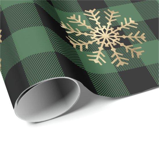 Buffalo Plaid Lomberjack Gold Snowflake Green Cali