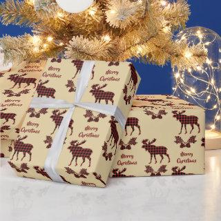 Buffalo Plaid Moose Pattern Christmas