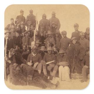 Buffalo Warriors: American Black Fighting Cavalry Square Sticker