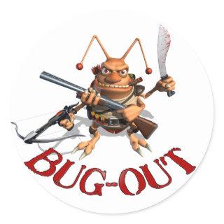 Bug-Out Classic Round Sticker