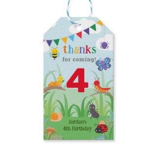 Bug Party Birthday Cute Colorful  Gift Tags