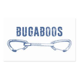Bugaboos Climbing Quickdraw Rectangular Sticker