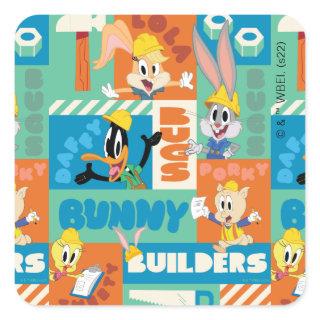 BUGS BUNNY BUILDERS™| Character Grid Pattern Square Sticker