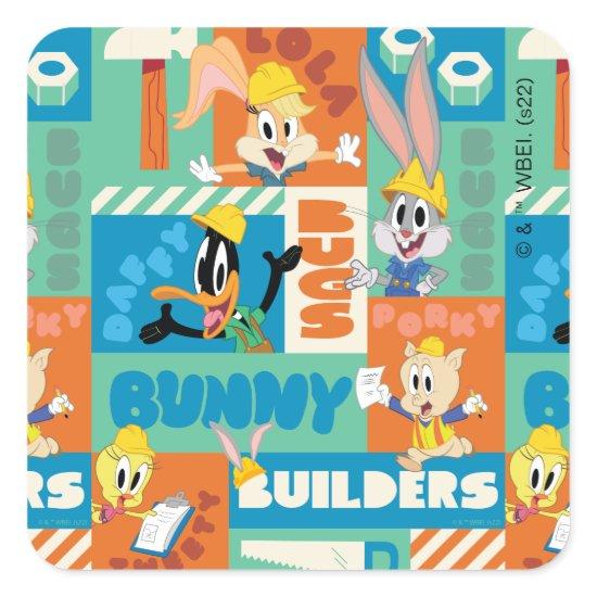 BUGS BUNNY BUILDERS™| Character Grid Pattern Square Sticker
