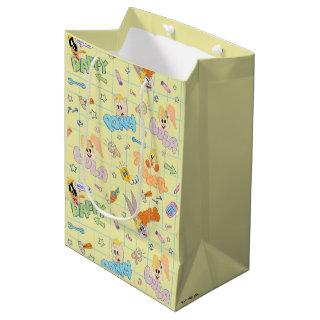 BUGS BUNNY BUILDERS™| Character Sketch Pattern Medium Gift Bag