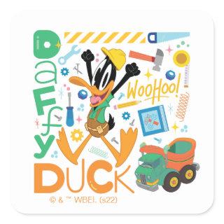 BUGS BUNNY BUILDERS™| DAFFY DUCK™ Work Tools Square Sticker