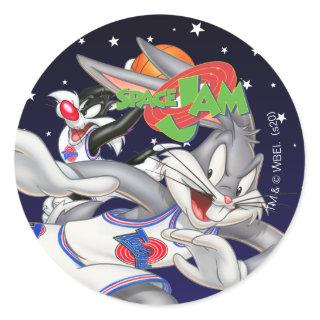 BUGS BUNNY™ & SYLVESTER™ Assist Classic Round Sticker