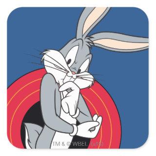 BUGS BUNNY™ Through LOONEY TUNES™ Rings Square Sticker