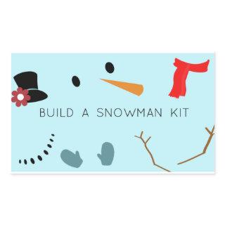 Build A Snowman Kit label