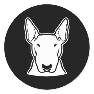 Bull Terrier Classic Round Sticker