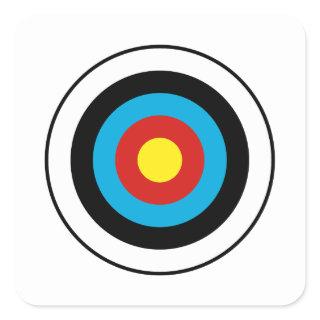 Bullseye Target Design Square Sticker