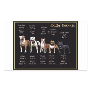 Bully Breeds Rectangular Sticker