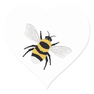 Bumble Bee Heart Sticker